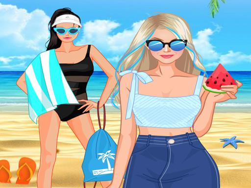 Blondie Summer Friends Fashion Show Online Dress Up Game