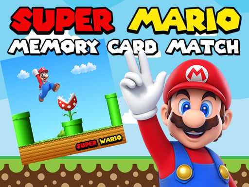 Mario Memory Card Match Puzzle