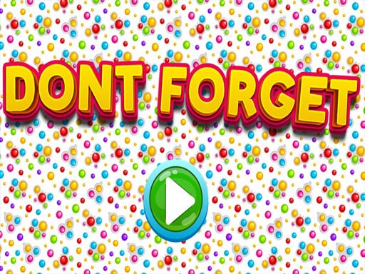 Don't Forget Memory Challenge