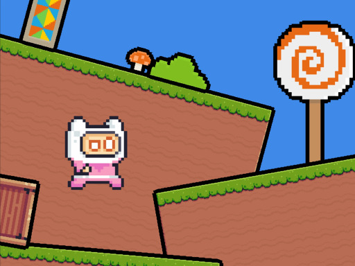 Pink Rush Speedrun Platformer Arcade Game