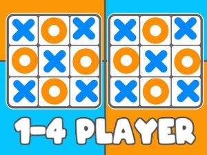 Tic Tac Toe 1-4 Player Online Puzzle Game - Multiplayer Puzzle Game