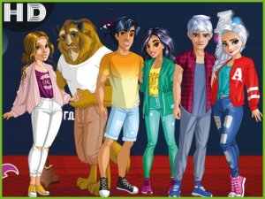 Princess College Couples Dress Up Game - Dress Up Game