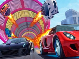 Mega Ramp Car Stunt Race Online Arcade Game