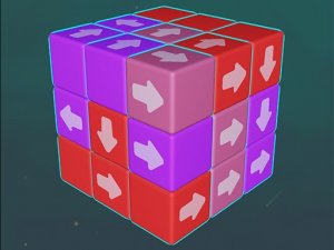 Magic Cube Demolition Puzzle Game - Brain Teaser