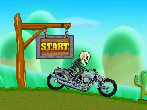 Motor Bike Hill Racing 2D Online Arcade Game
